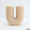 Beige Candle Nordic U