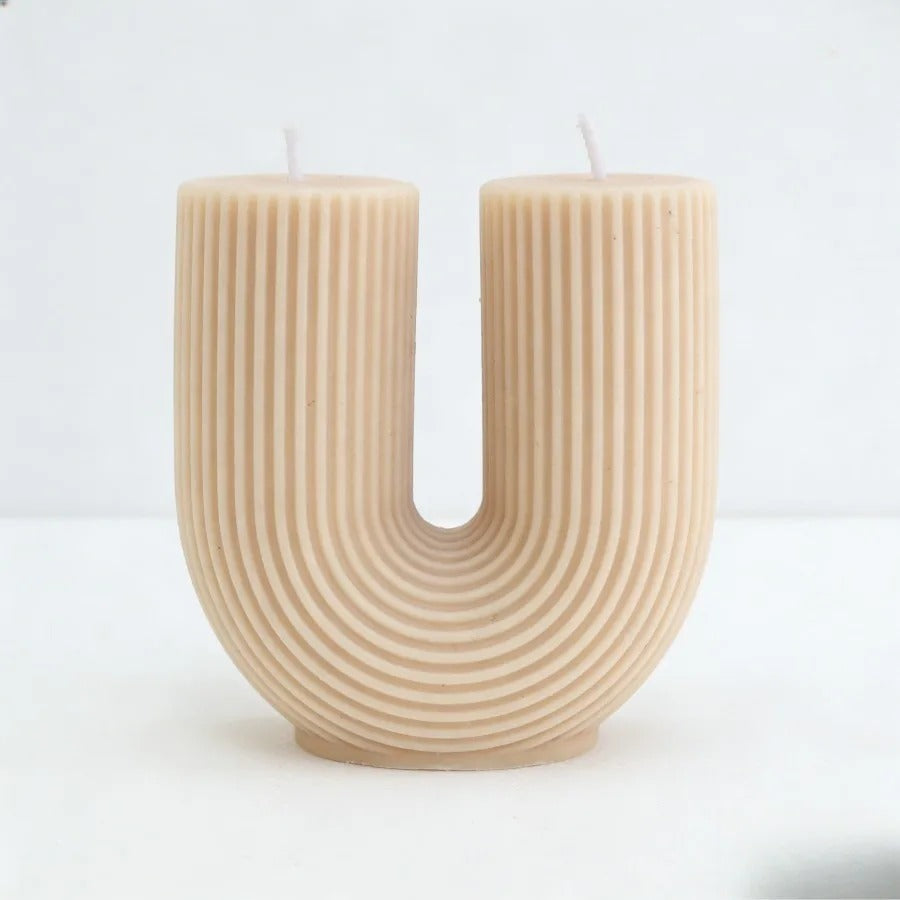 Beige Candle Nordic U