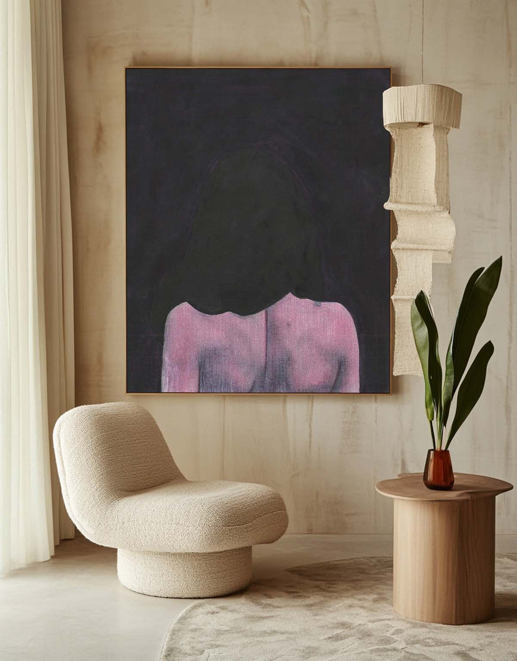 Minimalist Figurative Painting Evocative