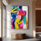 Bold Impasto Female Figure Painting