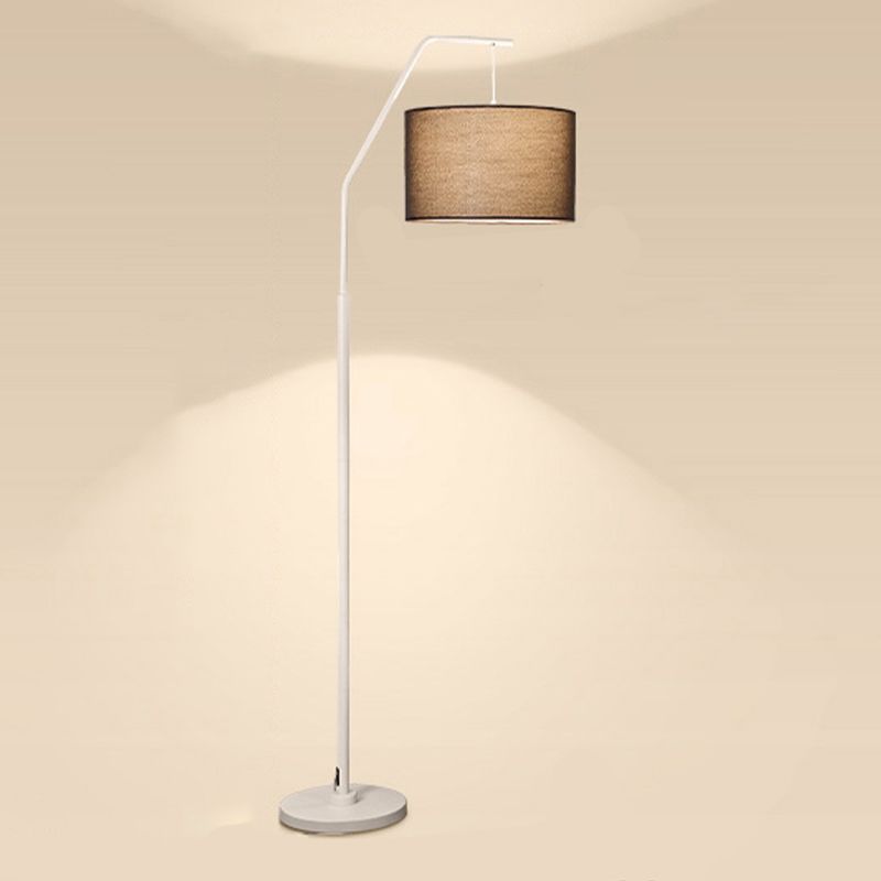 Eryn Cylinder Shape Floor Lamp, Over Arching Floor Lamp, Unique