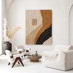 Neutral Tone Textured Abstract Wall Art