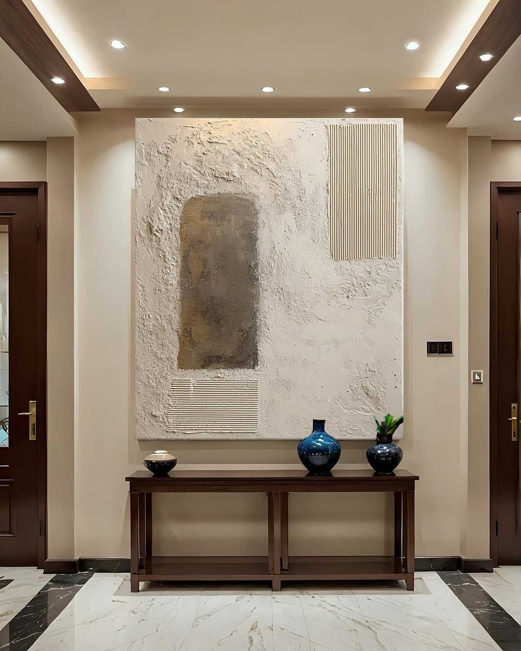 Wabi-Sabi Multi-Texture Abstract Painting