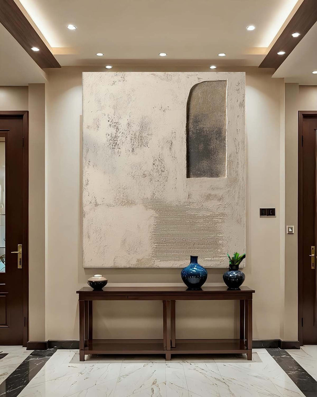 Wabi-Sabi Asymmetrical Abstract Painting
