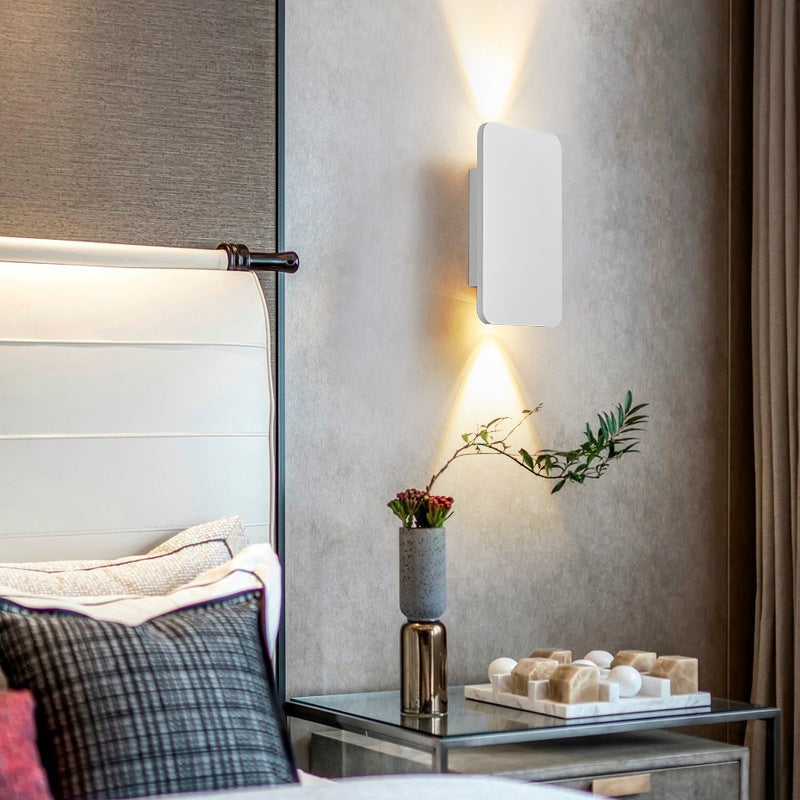 Nova Wall Light Modern Square Bedroom to Bedroom/Living Room - White - Grand