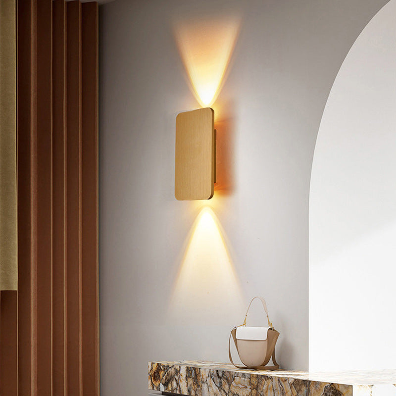 Nova Wall Light Modern Square Bedroom to Bedroom/Living Room - Gold - Grand