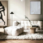 Light Gray Textured Abstract Wall Art Vertical