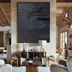 Monochrome Geometric Abstract Wall Art