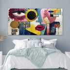 Cubist Pop Art Abstract Face Painting