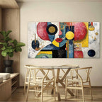 Kandinsky Style Abstract Face Painting