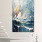 Wall Art Abstract Dynamic Ocean Wave Seascape
