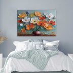 Vibrant Floral Bouquet 3D Impasto Painting