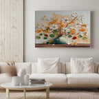 Autumn Floral Bouquet Impasto Painting