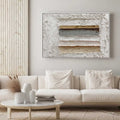Wabi-Sabi Layered Horizontal Painting