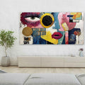 Cubist Pop Art Abstract Face Painting