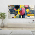 Pop Art Abstract Face & Cocktail Painting