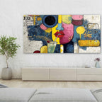 Pop Art Abstract Face & Cocktail Painting