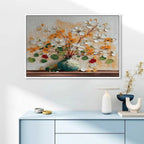 Autumn Floral Bouquet Impasto Painting