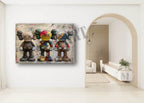 Pop Art Character Trio Oil Painting