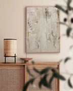 Earthy Minimalist Abstract Painting Vertical