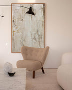 Earthy Minimalist Abstract Painting Vertical