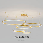Remi Pendant Light Ring Modern Metal Living Room - 10
