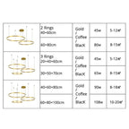 Remi Pendant Light Ring Modern Metal Living Room - 11