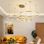 Remi Pendant Light Ring Modern Metal Living Room - 12
