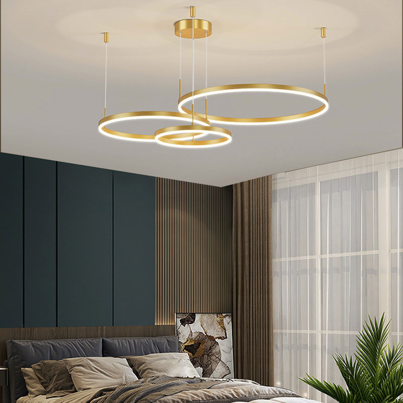 Remi Pendant Light Ring Modern Metal Living Room - 19