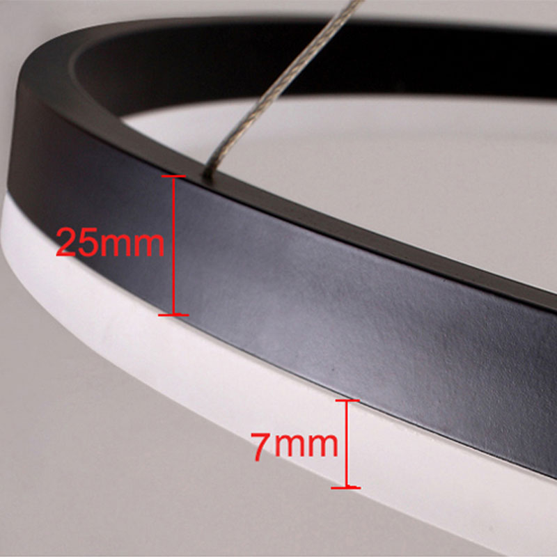 Remi Pendant Light Ring Modern Metal Living Room - 26