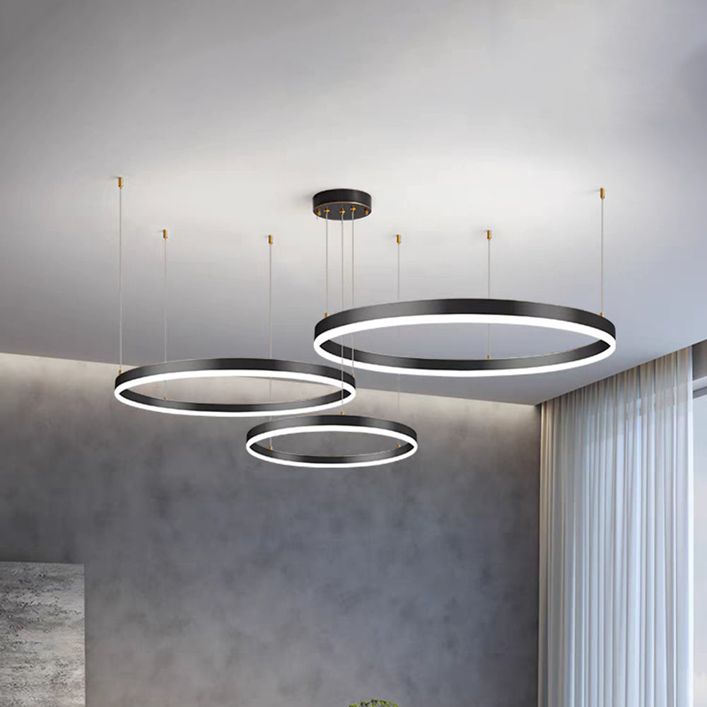 Remi Pendant Light Ring Modern Metal Living Room - 28