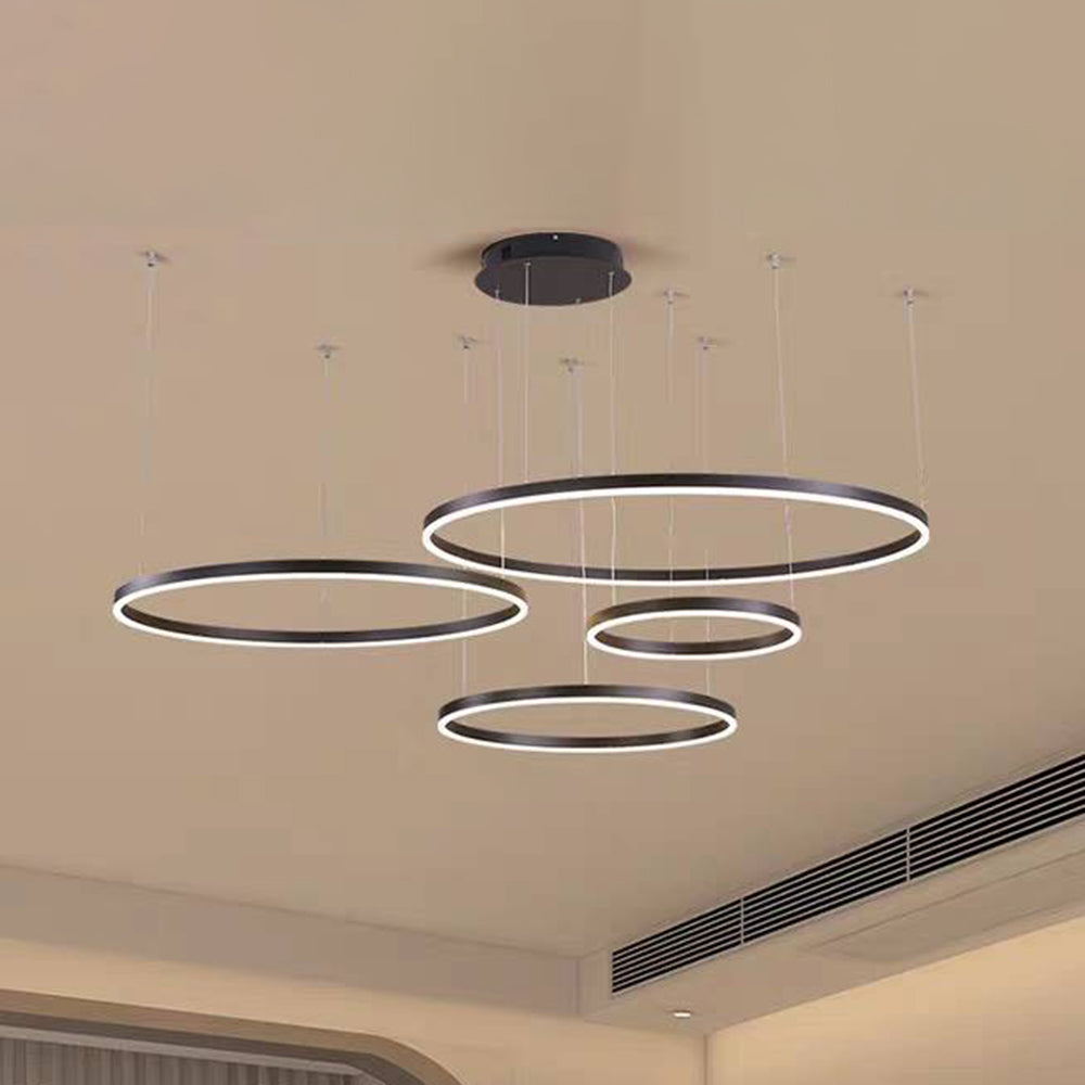 Remi Pendant Light Ring Modern Metal Living Room - 34