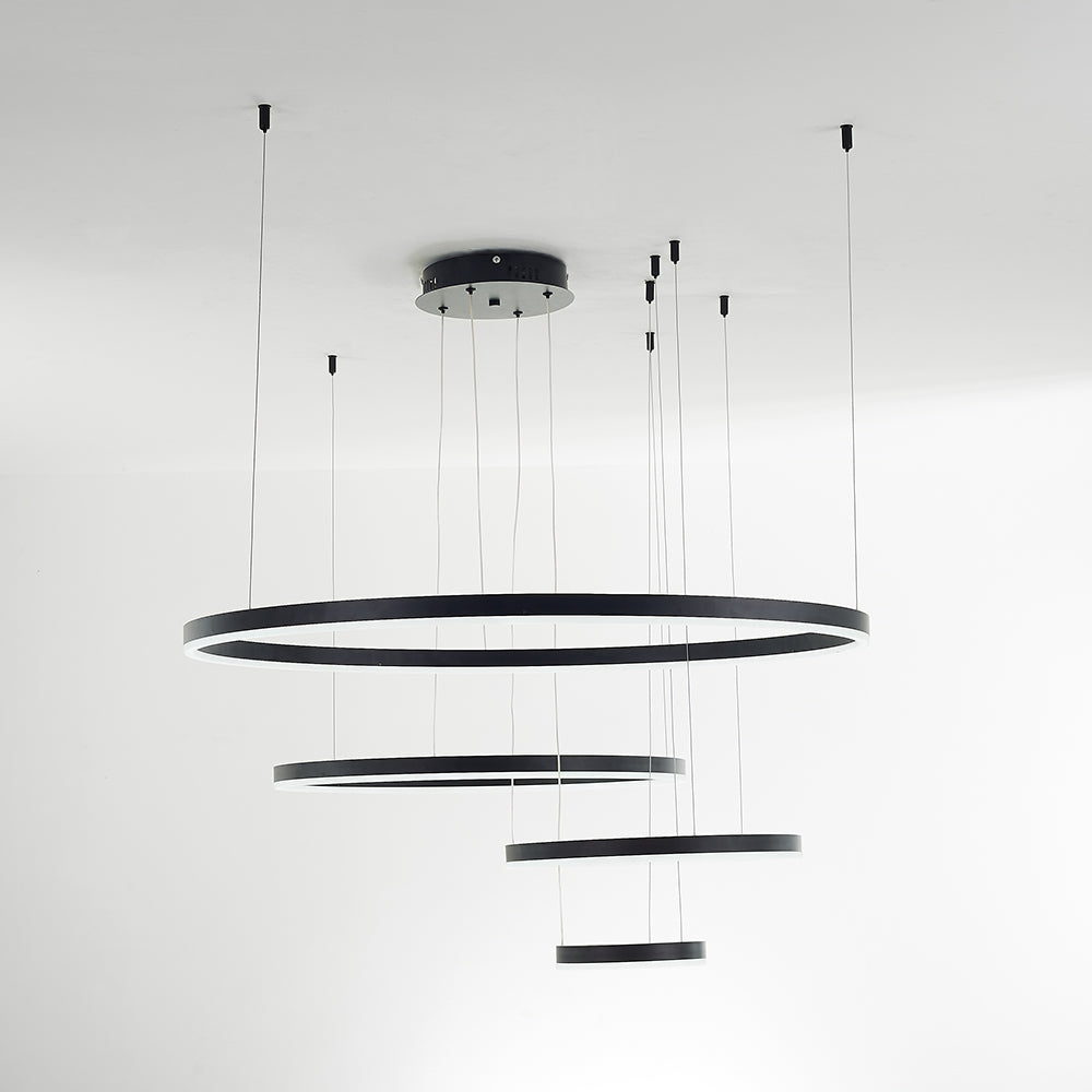 Remi Pendant Light Ring Modern Metal Living Room - 38