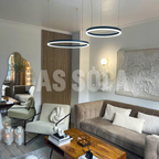 Remi Pendant Light Ring Modern Metal Living Room - 43