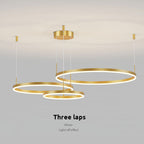 Remi Pendant Light Ring Modern Metal Living Room - 8