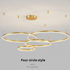 Remi Pendant Light Ring Modern Metal Living Room - 9
