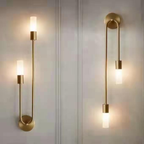 Rime Wall Light Modern to 2 Lumières for Bedeside Bedroom - Gold - 2PCS