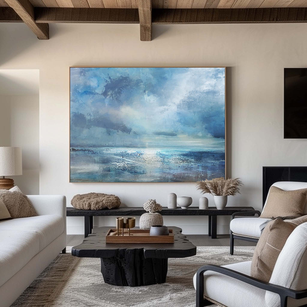 Luminous Seascape Painting Horizontal