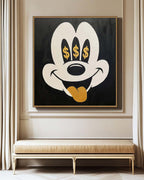 Pop Art Money Eyes Mickey Mouse Painting Wall Art