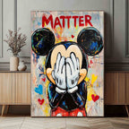 Pop Art Mickey Mouse Matter Painting Bold Wall Art