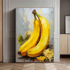 Impasto Banana Painting Vibrant Yellow