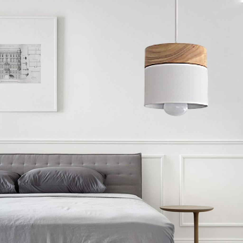 Valentina Modern Can Shape Metal/Wood Pendant Light