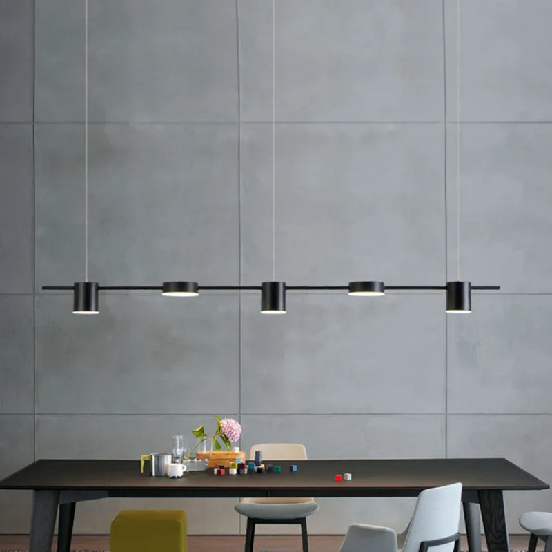 Arisha Minimalist Multi Metal Pendant Light, Black/Gold