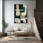 Mid-Century Modern Abstract Oil Painting