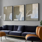 Abstract 3-Piece Minimalist Abstract Painting