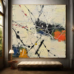Expressionist Splatter Impasto Painting