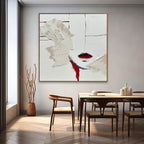 Minimalist Abstract Face Impasto Painting