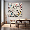 Wall Art Abstract Expressionist Chaotic Hand Drawn