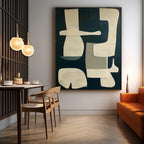 Mid-Century Modern Abstract Oil Painting