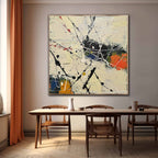 Expressionist Splatter Impasto Painting